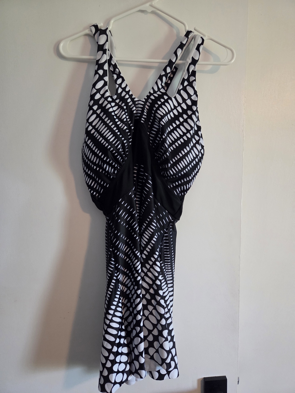Black and White Patterned Bathing Suit